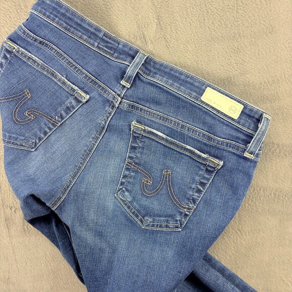 Adriano Goldschmied Ankle Jeans Women's 28R Blue Stilt Roll-Up Cigarette Roll-Up - Picture 3 of 10